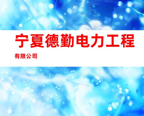 宁夏德勤电力工程有限公司
