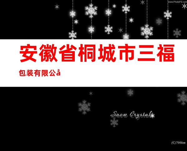 安徽省桐城市三福包装有限公司